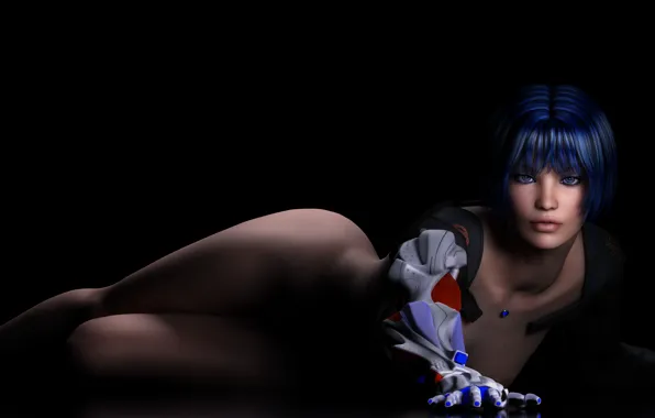 Look, girl, face, pose, rendering, body, robot, hand