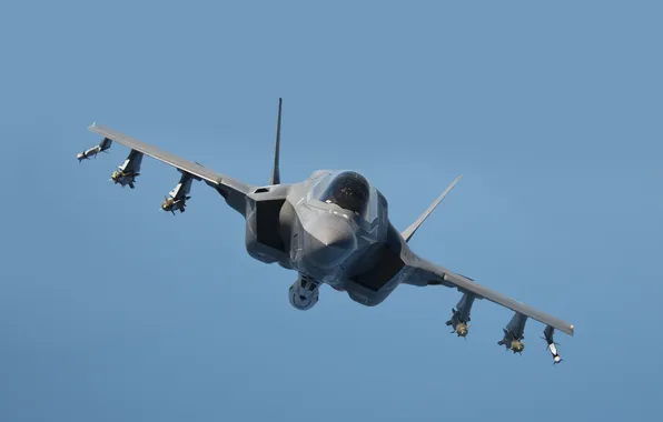 Picture fighter, flight, bomber, F-35B, Lockheed Martin