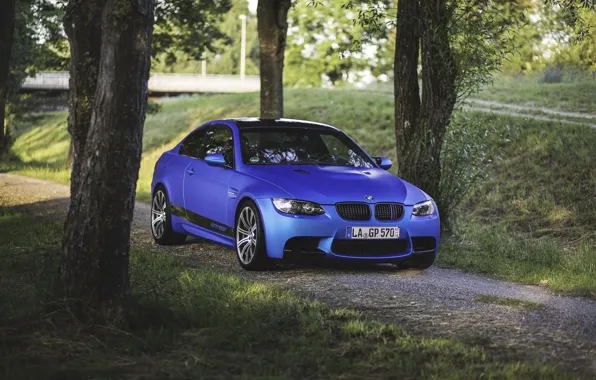 Picture E92, BMW, BLUE