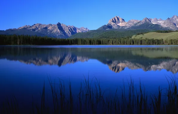 Blue, nature, lake, mountain, nature