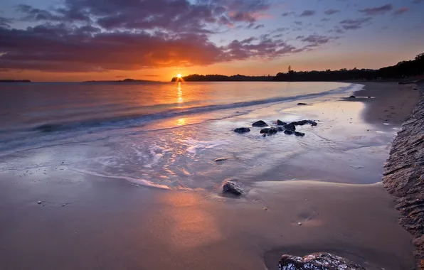 Landscape, sunset, nature