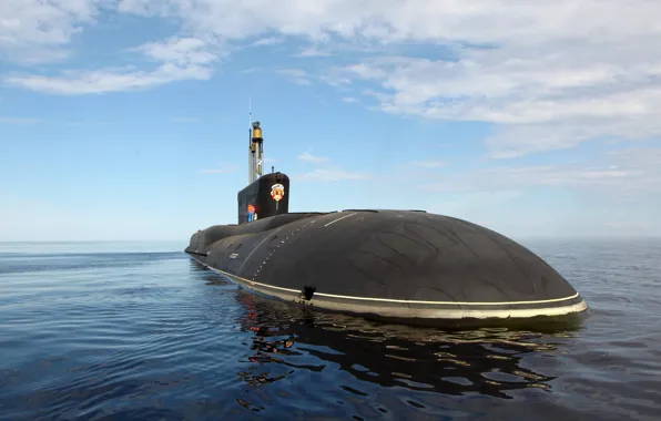 Picture submarine, Russian, atomic, strategic purpose, "Vladimir Monomakh", K-551