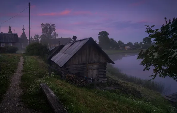 Picture Arkhangelsk oblast, Oleg Zverev, Churyega, Oshevensk, White Night