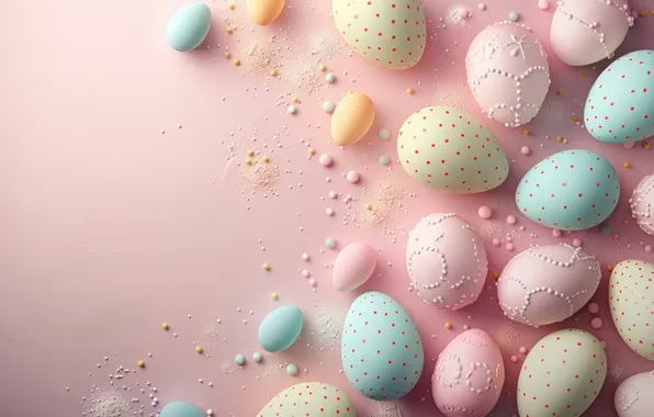 Holiday, eggs, spring, Easter, painted, eggs, AI art, neural network