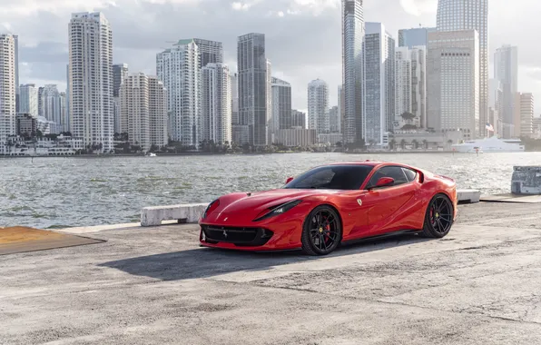 Car, wallpaper, Ferrari, supercar, Superfast, 812