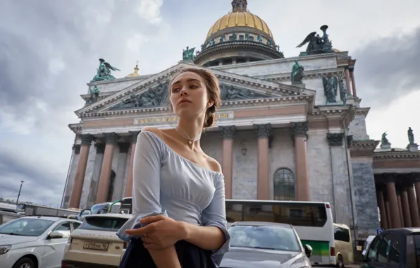 Machine, girl, dress, Artem Mostovoy, Diana Mironova