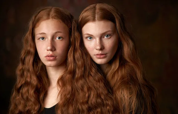 Girls, redhead, Dasha Milko, Alexander Vinogradov, Arina Milko