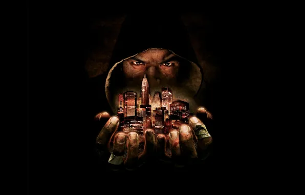 Eyes, the city, hands, hood, Def Jam: Fight for NY