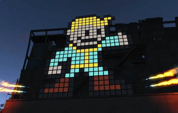 Lights, Night, People, Picture, Fallout 4