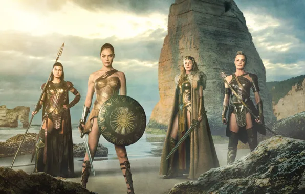 Marvel, Wonder Women, Gal Gadot, Connie Nielsen, Robin Wright, Lucy Davis