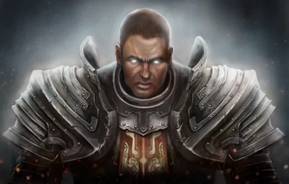 Face, male, diablo 3, crusader