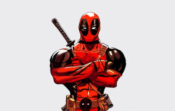 Picture Sword, Wade Wilson, Art, Marvel, Deadpool, Comics, Deadpool