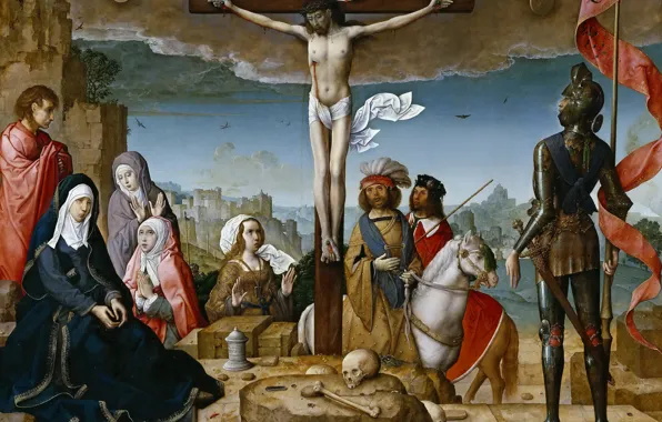 Picture, religion, mythology, The Crucifixion Of Christ, Juan de Flandes