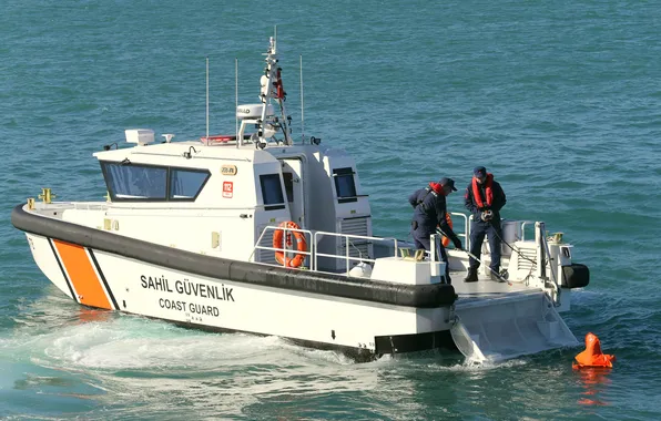 Boat, exercises, Turkish Coast Guard