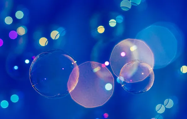 Picture bubbles, bokeh, globes