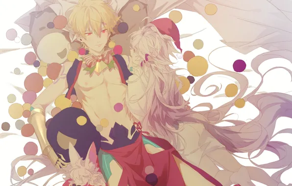 Girl, guy, animal, Gilgamesh, Fate Grand Order, The destiny of a great campaign