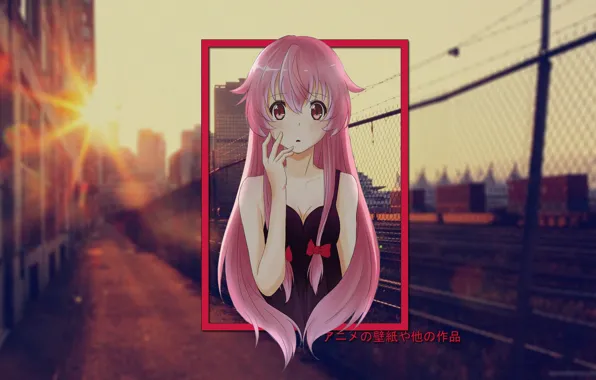 Mirai nikki, anime, mirai, nikki, HD phone wallpaper