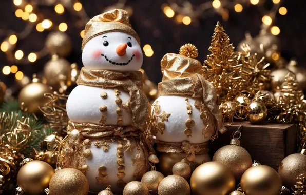Christmas, New year, snowmen, snowman, AI art, neural network