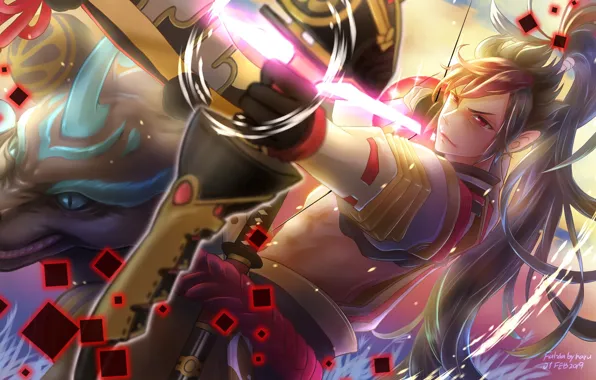 Weapons, guy, Onmyouji, Onmyouji (NetEase), Minamoto no Hiromasa