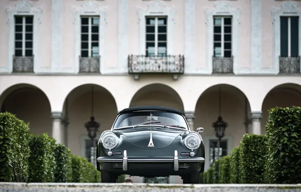 Porsche, front, 356, 1961, Porsche 356B 1600 Super Roadster