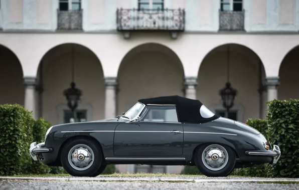 Porsche, 356, 1961, side view, Porsche 356B 1600 Super Roadster