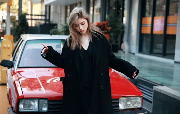 Car, Beautiful, Asian, Model, Woman, Jacket, Pretty, Japanese