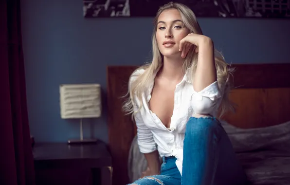 Picture look, girl, face, hair