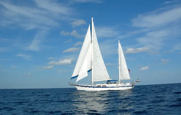 Sea, photo, ship, sailboat, yacht