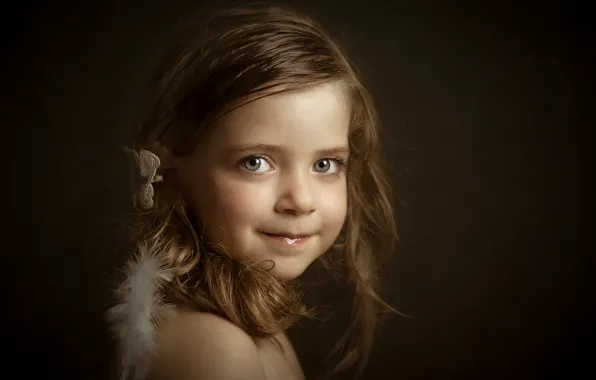 Picture portrait, girl, Little Angels, Lucia