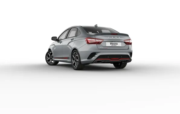 Sedan, rear view, Lada, Lada, 2018, Sport, Vesta, Vesta
