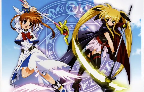 Anime, Testarossa, Nanoha, Nanoha, Fate, Faith, Takamachi, Takamachi