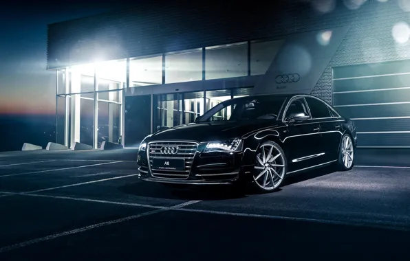 Audi, black, front