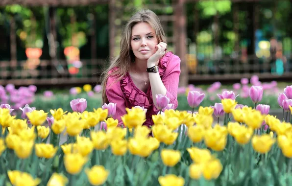 Flowers, sweetheart, watch, sweet, holidays, sexy, ordinary girl, Oksana Malakhova