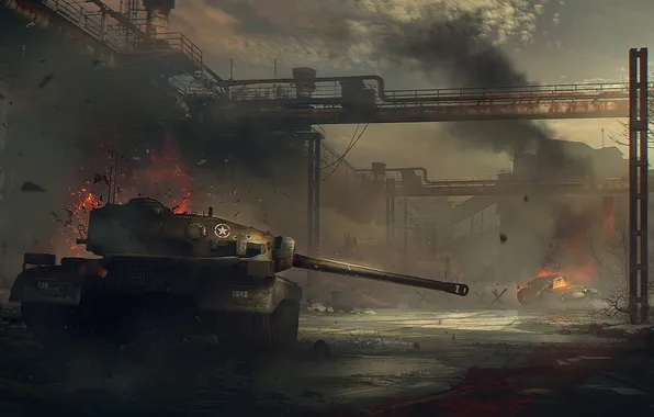 Picture art, tank, wargaming, World Of Tanks