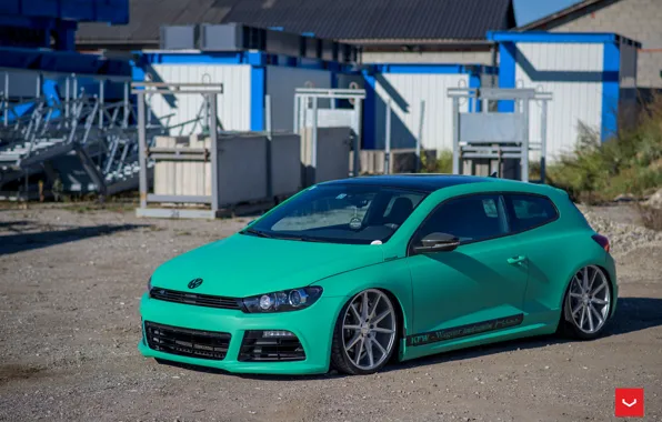 Picture Volkswagen, Scirocco, Vossen, Silver, Wheels, VFS-1