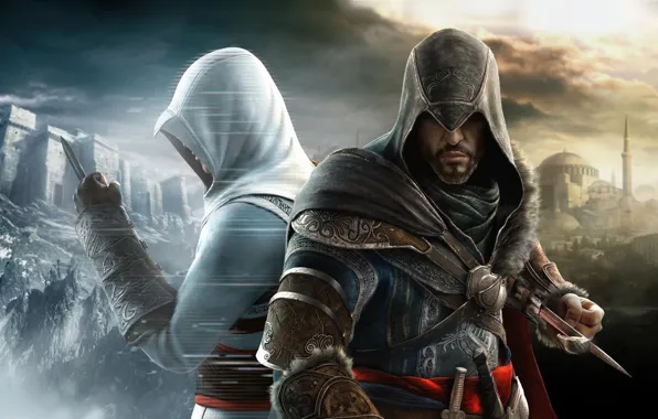 Picture cloak, assassin's creed, killer, hoodie, Revelation