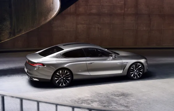 Background, wall, coupe, BMW, BMW, the concept, rear view, Coupe