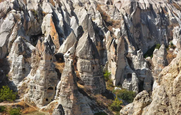 Picture mountains, journey, Turkey, Cappadocia