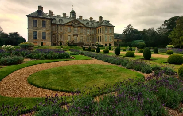Picture design, house, England, garden, Palace, estate, Lincolnshire, Belton