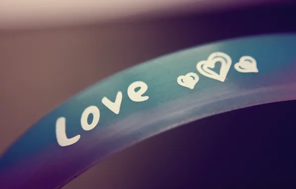 Love, the inscription, heart, hearts