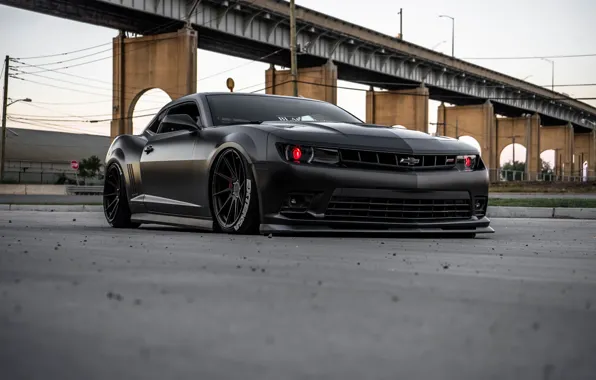 Picture black, camaro, chevrolet, matte