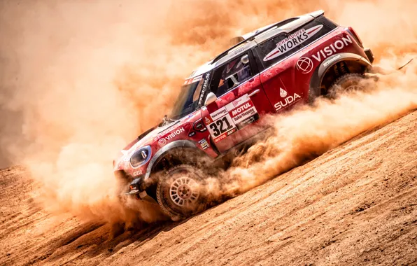 Mini, Dust, Sport, Desert, Machine, Speed, Race, Car