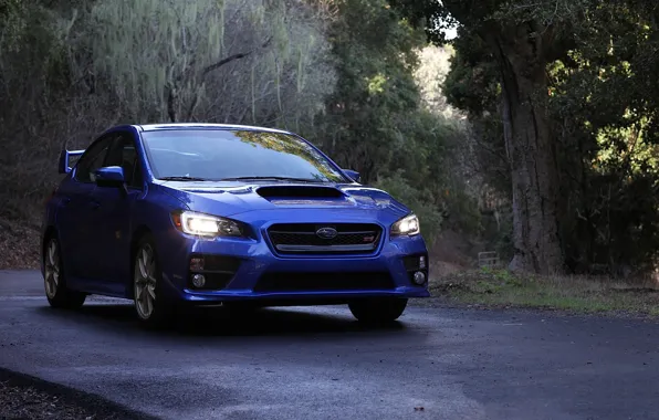 Picture Subaru, blue, wrx, sti