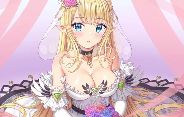 Picture girl, sexy, boobs, anime, beautiful, pretty, erotic, blonde