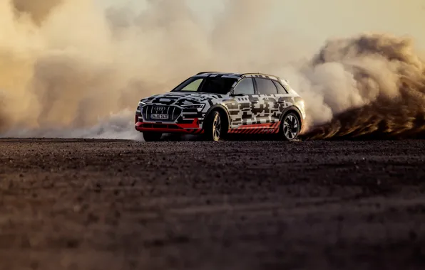Sand, Audi, dust, 2018, E-Tron Prototype
