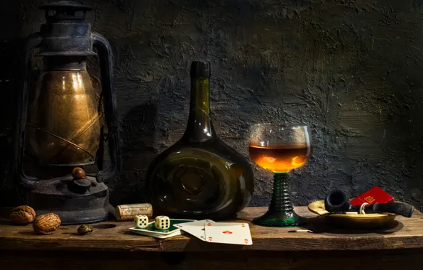 Picture card, glass, bottle, lamp, tube, Indulgence