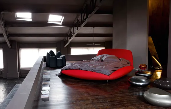 Design, room, bed, interior
