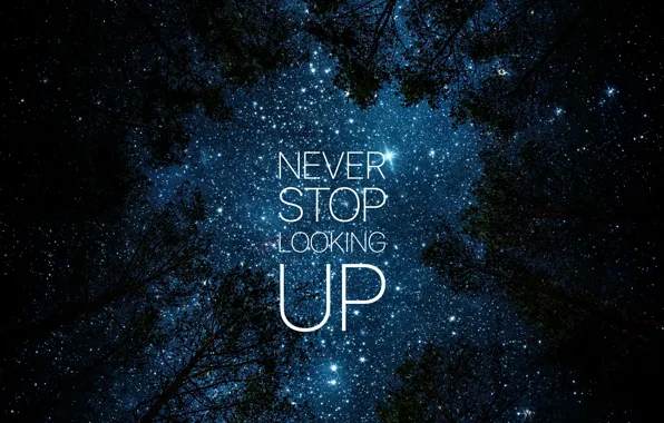 Picture stars, the inscription, motivator