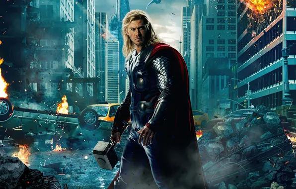 Hammer, costume, poster, comic, Thor, Thor, Chris Hemsworth, MARVEL