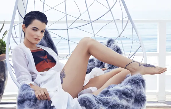 Picture girl, tatoo, look, actress, feets, Negasonic Teenage Warhead, Brianna Hildebrand